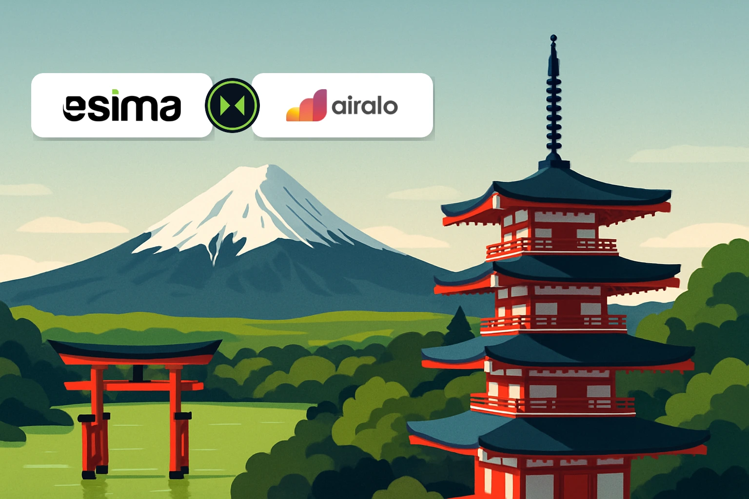 Esima أم Airalo لليابان: مقارنة صادقة وشاملة
